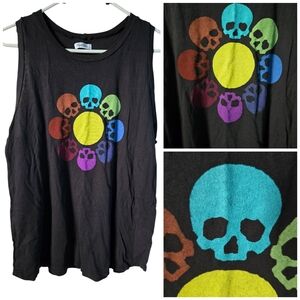 Lauren Moshi Circle Skull tank top